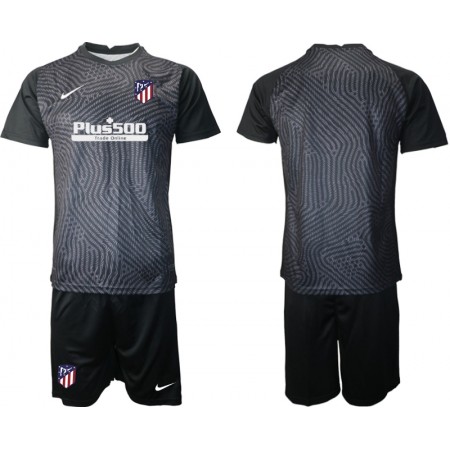 Billige Fotballdrakter Atlético Madrid Keeper Barn draktsett 2020/21 M004 Kortermet